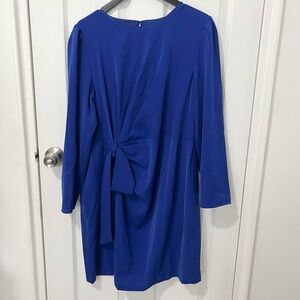 DKNY Royal Blue Long Sleeve Dress